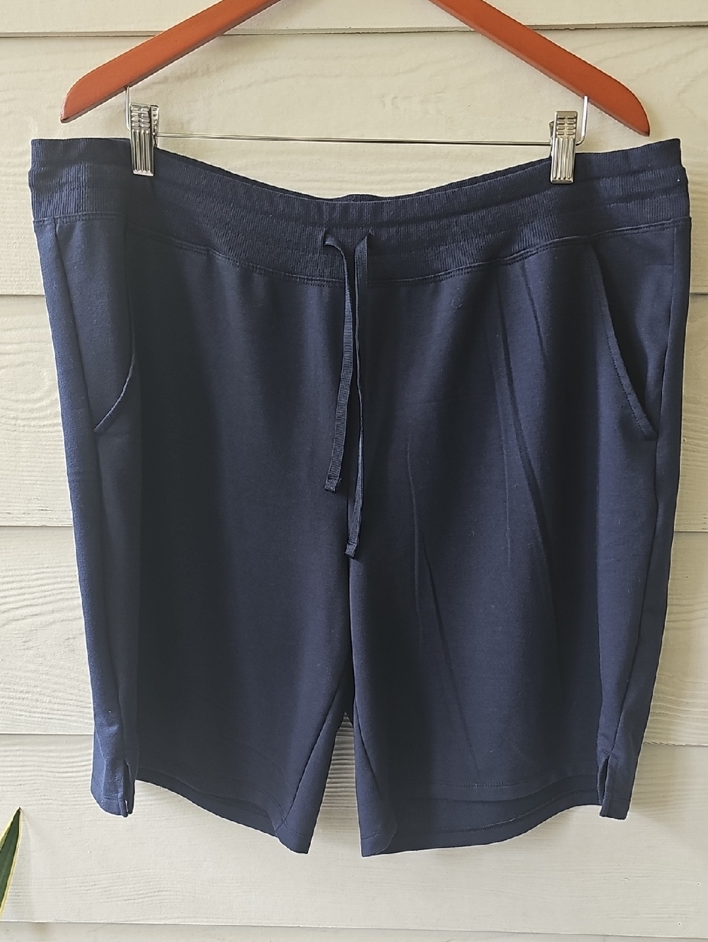 Athletic Works Navy Drawstring Athletic Shorts